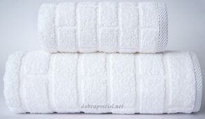 Ręcznik Brick 50/90 Biały